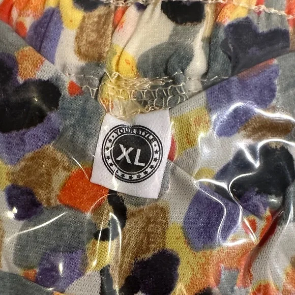 Women’s Boho Floral Flowy Midi Skirt High Waisted w/ Pockets NIP XL - Picture 6 of 7